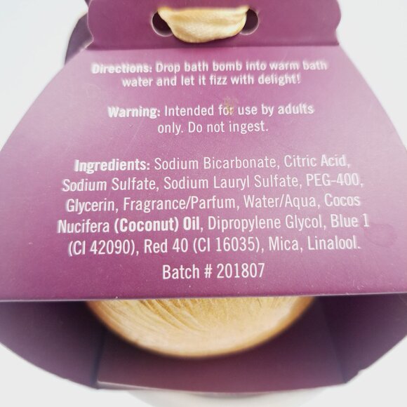 Extra Large Gold Bath Bomb Holiday Berry Darling Bath Fizzie In Bunny Gift Box - Picture 5 of 5